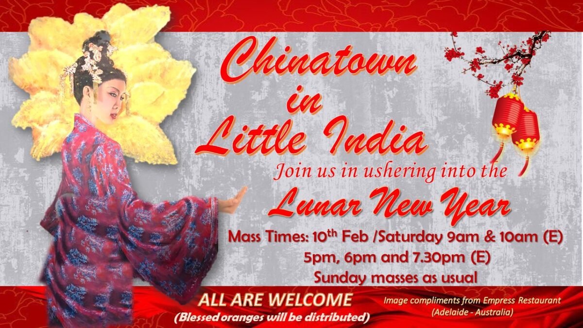 Lunar New Year 2024 Church of Our Lady of Lourdes Singapore